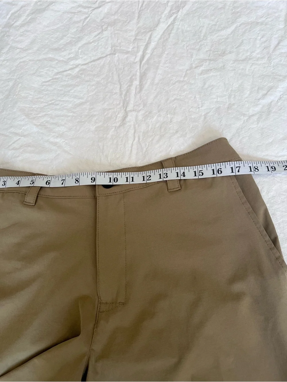 Banana Republic Performance Shorts Mens 36 Tan Khaki Ripstop Stretch Golf